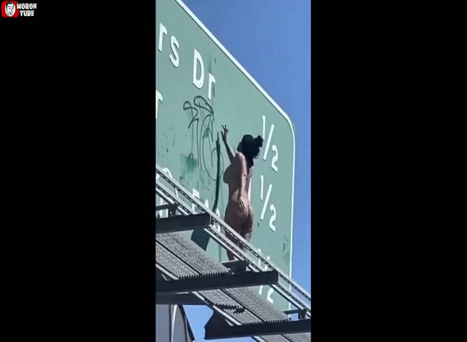Video :A naked woman is depicted on a California billboard
